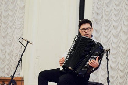 Сергей Осокин (аккордеон, Москва) и Александр Поелуев (аккордеон, Ростов-на-Дону)