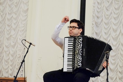 Сергей Осокин (аккордеон, Москва) и Александр Поелуев (аккордеон, Ростов-на-Дону)